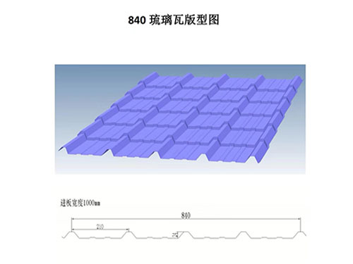 南寧NS-003 840琉璃瓦板型圖