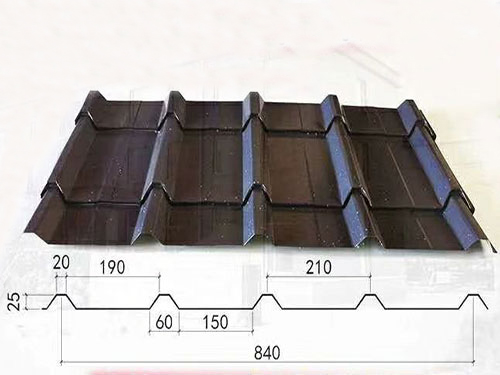 NS-009 25-210-840 glazed tile profile drawing