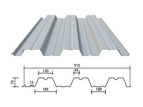 成都NS-001 floor decking profile drawing